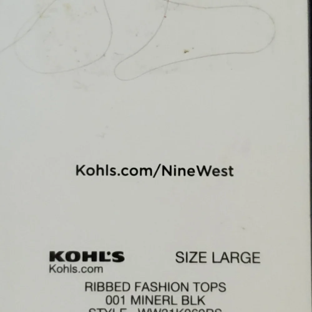 New Nine West Ribbed Fashion Top - Picture 3 of 3